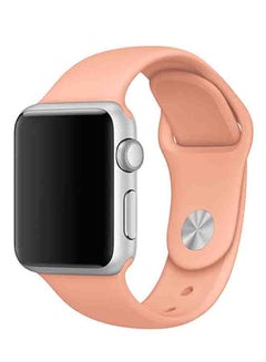 Buy Silicone Sport Replacement Band For Apple iWatch Series 6/SE/5/4/3/2/1 40-38mm Flamingo in UAE