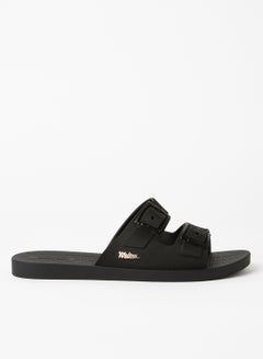 Buy Sun Malibu Flat Sandals Black in Saudi Arabia