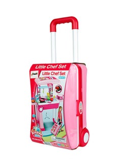 Buy Little Chef 2 In 1 Pretend Play Luggage Kitchen Cook Set With Lights And Sound 53x24.5x63cm in Saudi Arabia