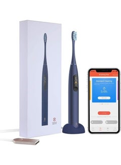 Buy X Pro Electric Toothbrush With DuPont Brush Head And Smart Timer Dark Slate Blue in UAE