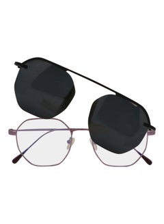 اشتري Oversized Anti-Blue Light Eyeglasses With Clip On Sunglasses في الامارات