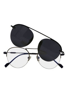 اشتري Aviator Anti-Blue Light Eyeglasses With Clip On Sunglasses في الامارات