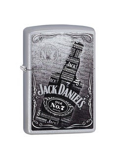 Buy Jack Daniel's Vintage Bottle Chrome Windproof Lighter 2.25inch in UAE