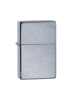 Buy Vintage with Slashes Street Chrome Windproof Lighter 2.25inch in UAE