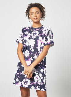 Buy Floral Mini Dress Navy in UAE