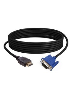 اشتري كابل من HDMI إلى VGA بطول 1.8 متر 1.8متر أسود في الامارات