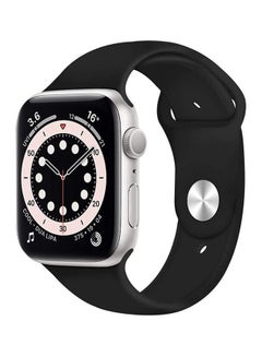 Buy Silicon Replacement Band For Apple Watch Series 6/SE/5/4/3/2/1 Black in UAE