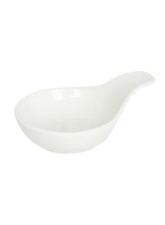 Buy Porcelain Spoon White in UAE