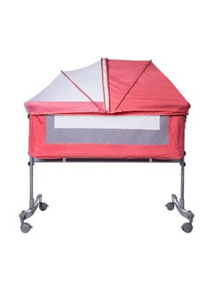 Buy Multifunctional Movable Foldable Baby Crib With Adjustable Canopy and Mosquito Net in Saudi Arabia