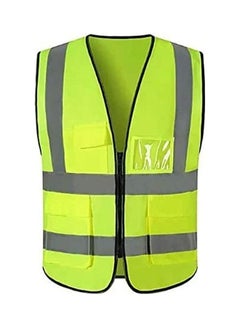 Buy Safety Vest Green/Grey/Black in Saudi Arabia