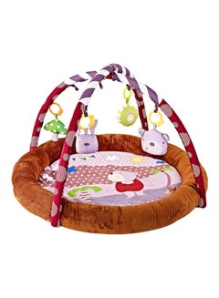 Buy Baby Play Mat Activity Gym And Round Comfy Gym Play Mat For Infants Boy Girl - Brown in UAE