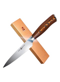 Buy High Carbon German Stainless Steel Cutlery Chef Knife Brown/Silver in UAE