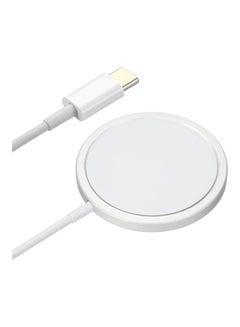 Buy Wireless Magnetic Type-C Phone Charger White in UAE