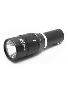 Buy Rechargeable LED Flashlight Black in Saudi Arabia
