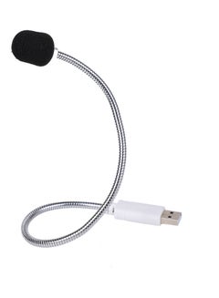 Buy Mini USB Computer Microphone Silver/White/Black in UAE