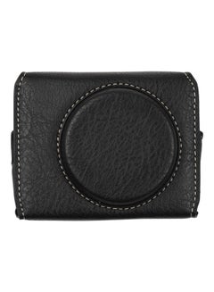 Buy PU Leather Camera Bag With Shoulder Strap Black in Saudi Arabia