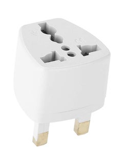 Buy Multi Purpose AC Power Plug Adapter White in UAE