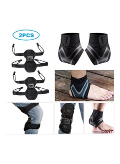 Buy 2-Piece Non-Slip Joint Support Knee And Ankle Protective Pads in Saudi Arabia