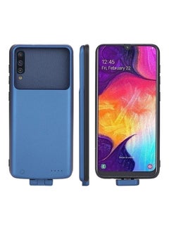 Buy Portable Battery Mobile Phone Charger Case Cover for Samsung Galaxy A50 Blue in UAE