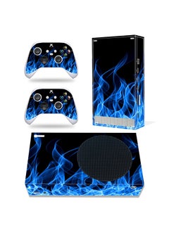 Buy Console and Controller Decal Sticker Set For Xbox Series S Blue Fire in UAE
