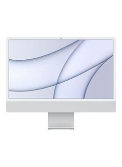 Buy iMac With 24-Inch 4.5K Retina Display, M1 chip With 8‑Core CPU And 8‑Core GPU Processor/8GB RAM/512GB SSD/Intel UHD Graphics English Silver in UAE
