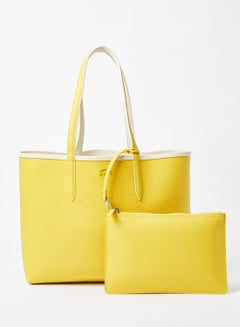 Buy Anna Reversible Tote Bag Yellow/White in UAE