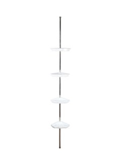 Buy Bath Corner Shelf White 25x260cm in Saudi Arabia