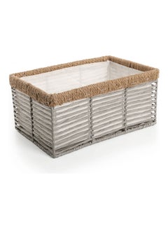 Buy Rope Storage Basket Large Multicolour 39x26x18cm in UAE