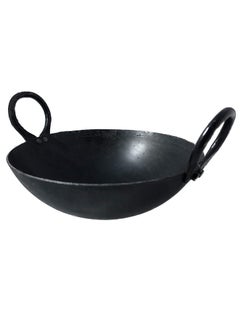 Buy Iron Deep Kadai/Wok Black 30.5centimeter in UAE