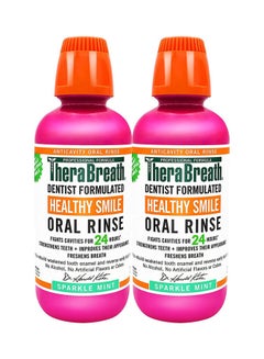 Buy Pack Of 2 Healthy Smile Dentist Formulated Oral Rinse Pink in UAE