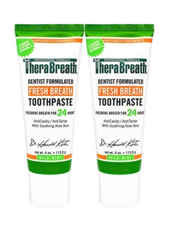 Buy Pack Of 2 24Hour Fresh Breath Toothpaste Green 4ounce in UAE