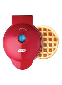 Buy Mini Waffle Maker Machine 350 W DMW001RD Red/Black in Saudi Arabia