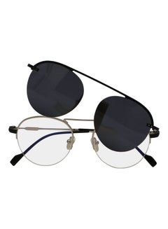 Buy Aviator Anti-Blue Light Glasses With Clip On Sunglasses in UAE