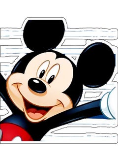 Buy Beautiful And Elegant Wall Sticker Mickey Mouse Multicolour in Saudi Arabia