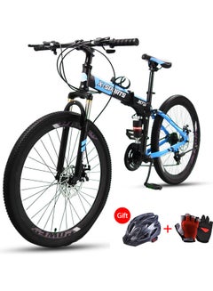 Buy Anti-Slip Mountain Bike Iron Frame（Gifts: helmets and gloves） 135X18X72cm in UAE