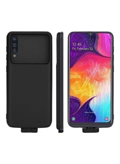 Buy Portable Battery Mobile Phone Charger Case Cover for Samsung Galaxy A50 Black in UAE