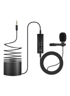 Buy Multi-Purpose Omnidirectional Lavalier Recording Microphone Black in Saudi Arabia