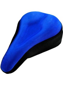 Buy Bike Seat Covers Bicycle Memory Silicone  Cushion Cover Blue in Saudi Arabia