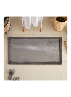 Buy Lavish Memory Foam Bath Mat Grey 120 x 60cm in UAE