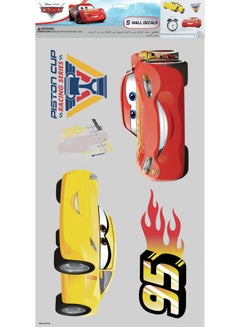 Buy Disney Cars Single Sheet Easy Peel and Stick Wall Decal Multicolour in UAE