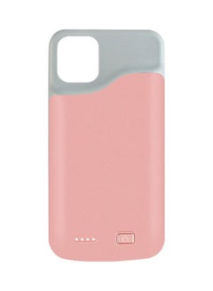Buy Slim and External Backup Battery Power Bank Case Cover for Apple iPhone 11 Pro Max Pink/Grey in UAE