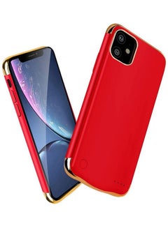 Buy Protective Extended Rechargeable Battery Charger Case Compatible with Apple iPhone 12mini Red/Golden in UAE