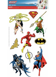 Buy Justice League Super Heroes Wall Sticker Multicolour in UAE