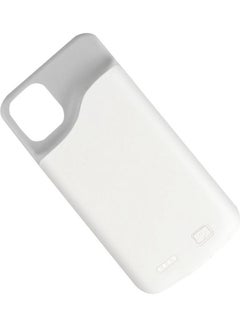 اشتري Slim and External Backup Battery Power Bank Case Cover for Apple iPhone 11 Pro Max أبيض/رمادي في الامارات