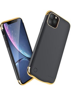 Buy Protective Extended Rechargeable Battery Charger Case Compatible with Apple iPhone 12/12 pro Black/Golden in UAE