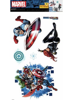 Buy Avengers Single Sheet Easy Peel and Stick Wall Decal Multicolour in UAE