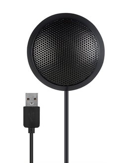Buy Portable Mini USB Conference Microphone Black in Saudi Arabia