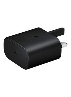 Buy 25W  Super Fast Charging  Adapter For Samsung Black in UAE
