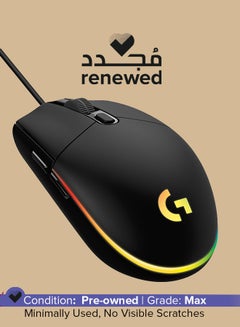Buy Renewed - G203 Lightsync Gaming Mouse Wired Light Weight Black in Saudi Arabia
