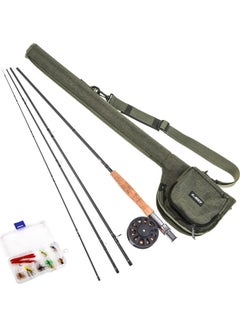 Buy Fishing Rod And Reel Combo With Carry Bag 81x20cm in UAE